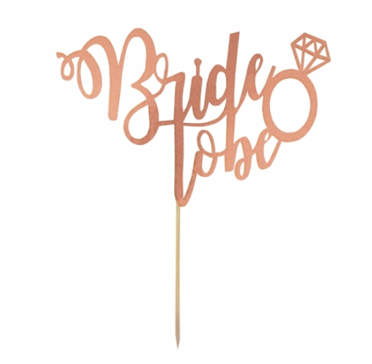 

Topper na Wieczór Panieński Bride To Be rose gold