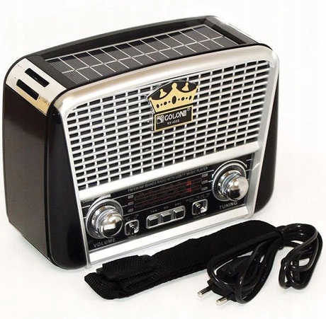 Radio Retro Solar Akumulator USB Przenośny Głośnik Kod producenta RX-BT455S