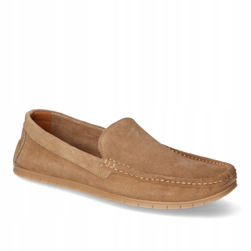 Béžové mokasíny Mario Boschetti semiš 40