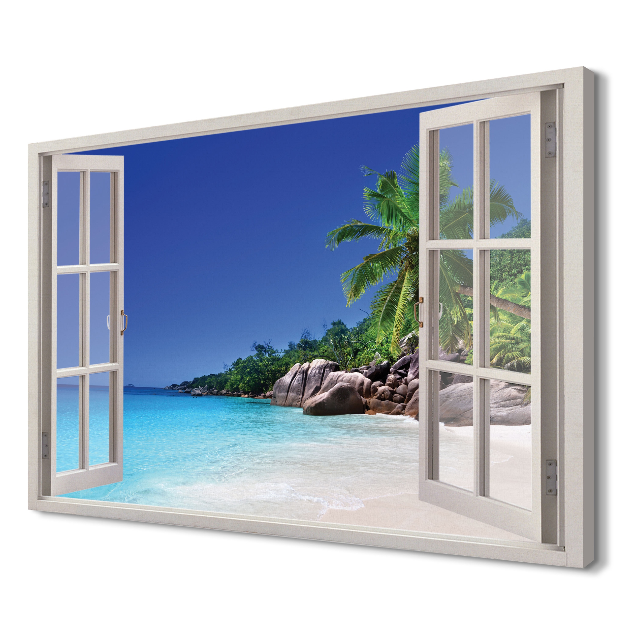 

Seszele plaża Wydruk na płótnie 3d 120x80 do biura
