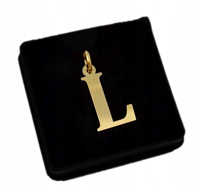 

Złota Literka "L" Duża Super Wzór Pr 585