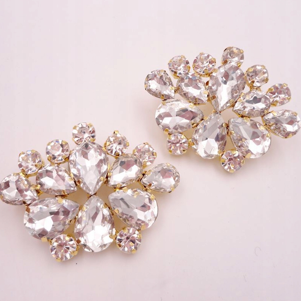 Ozdobne kryształki klamry do butów. Ozdoby do