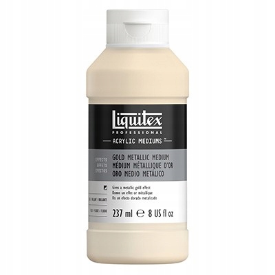 Gold Metallic Medium medium zlatavá barva, Liquitex 237 ml