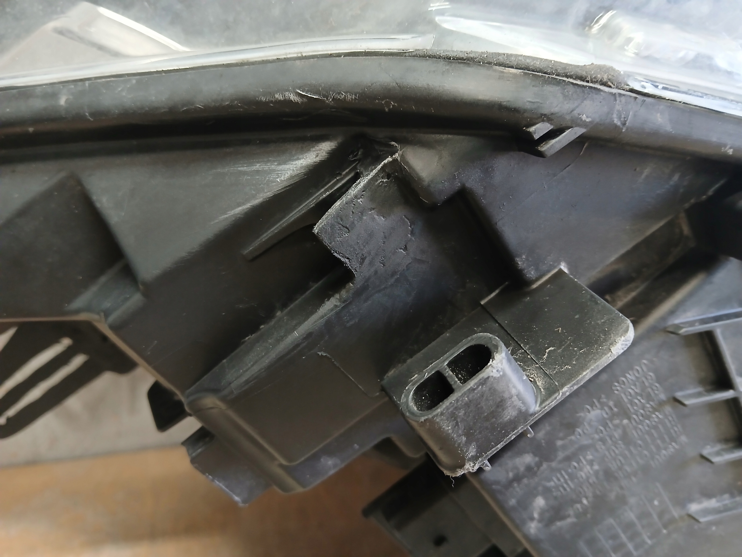 light front right RENAULT MEGANE III 3 LIFT 13- lens