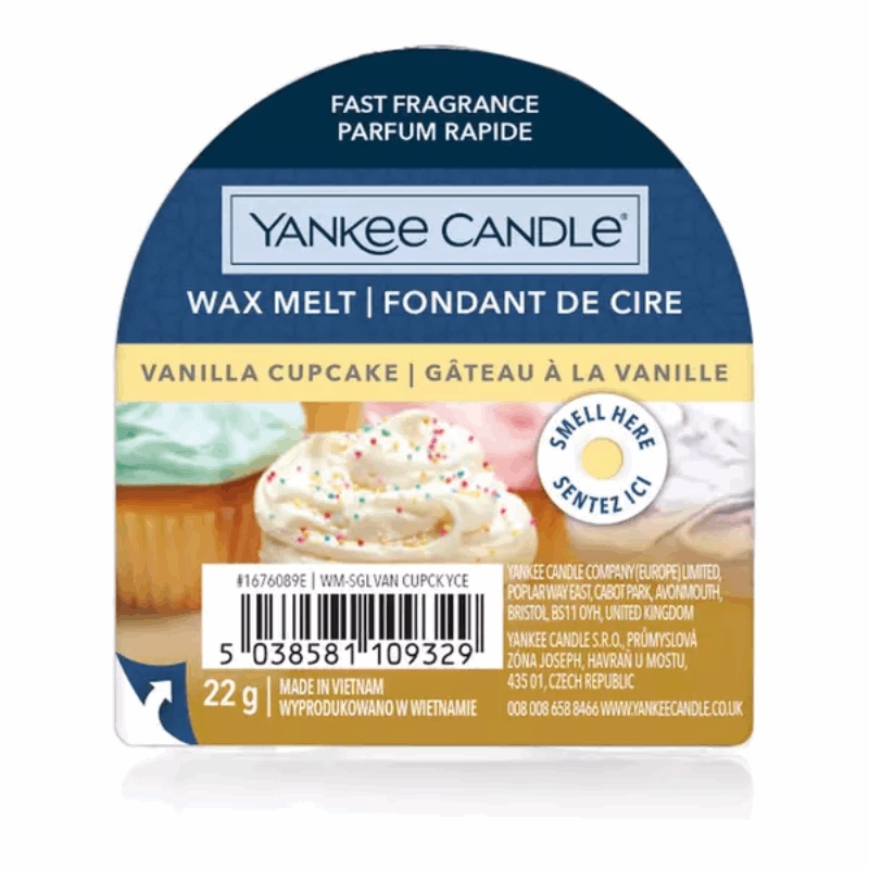

Yankee Candle Wax Fresh Vanilla Cupcake Wosk 22g