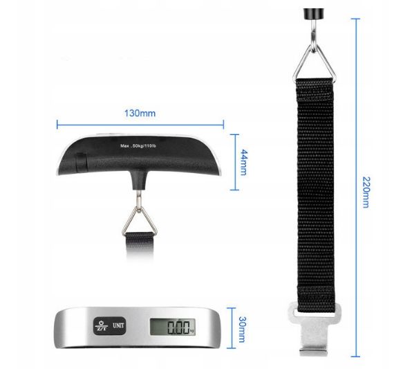 WAGA BAGAŻOWA LOTNICZA PODRÓŻNA TURYSTYCZNA 50KG Rodzaj elektryczna