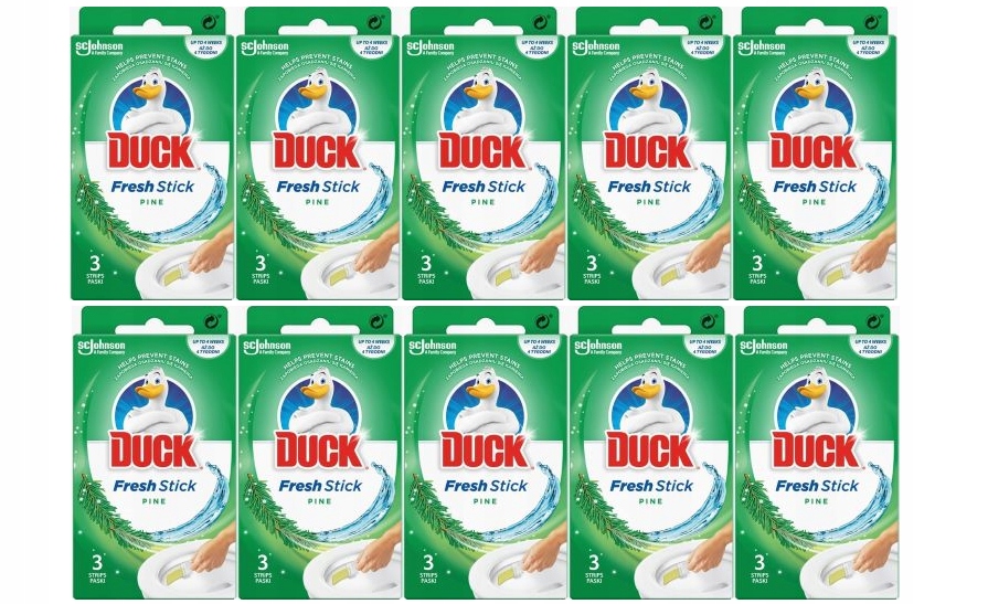 

Duck Fresh Stick żelowe paski do Wc Pine x 10szt