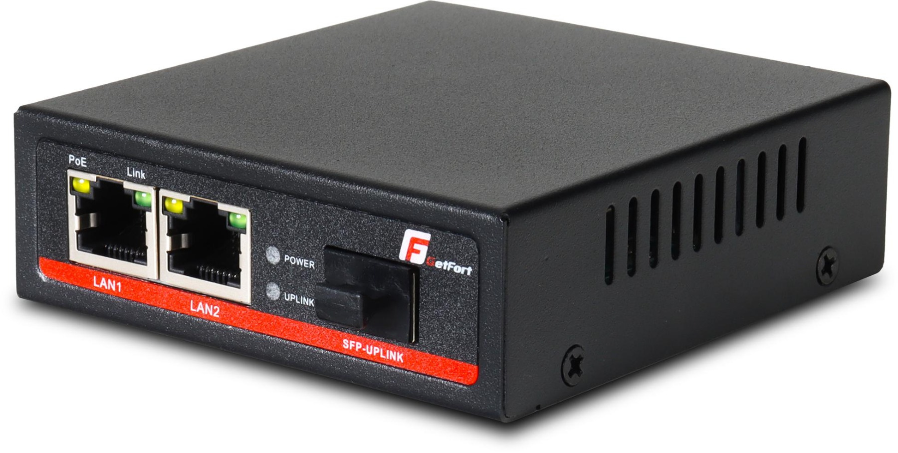 Media Konwerter (switch) Poe Getfort Sfp RJ-45 1000Mbps (2-port) Ep