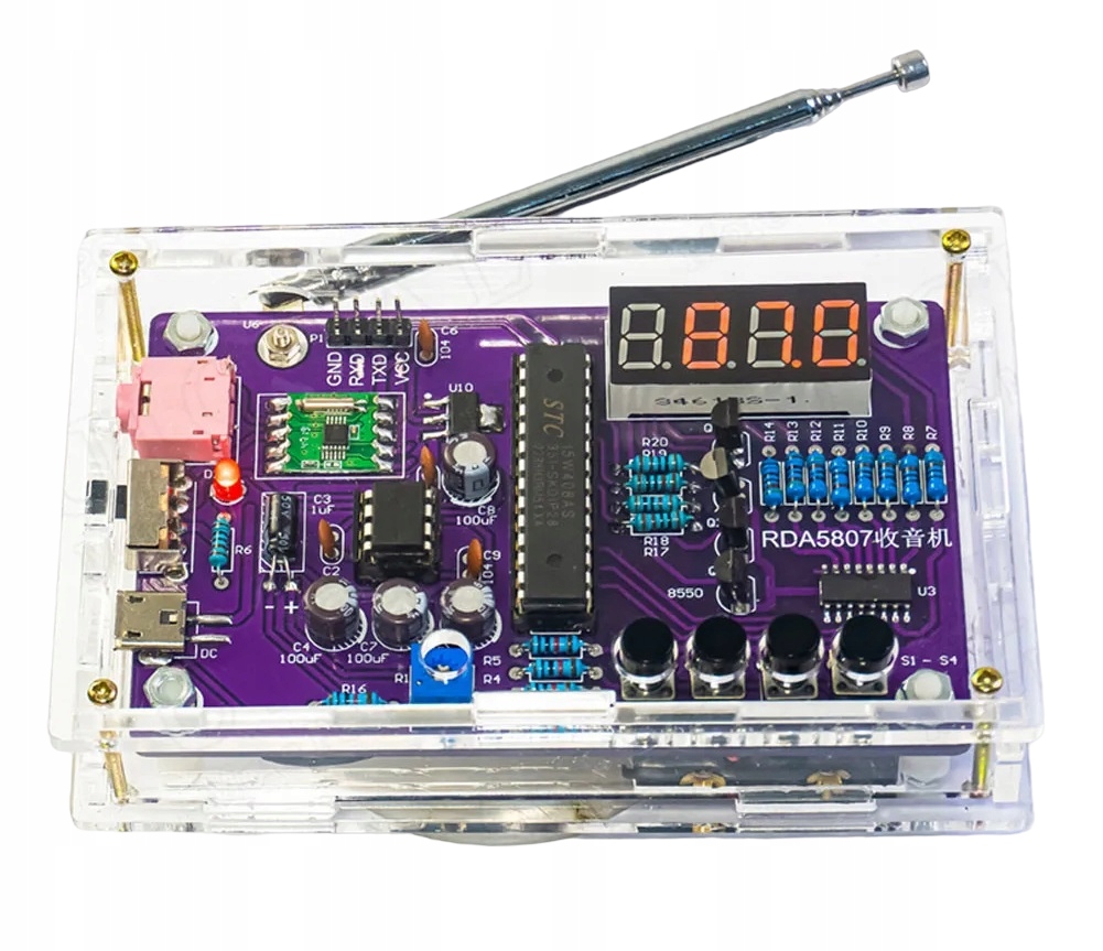Pcb rádio pro samostatné pájení