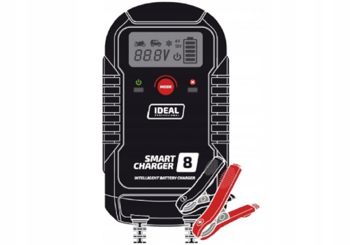 IDEAL SMART CHARGER 8 LCD - Inteligentny prostownik 6/12 V Marka Ideal
