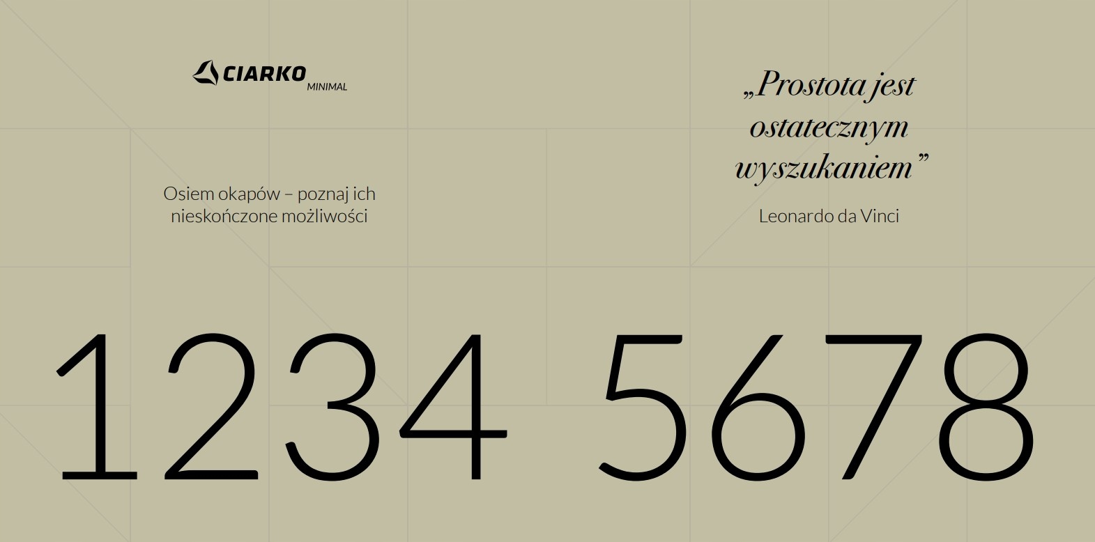 OKAP PRZYŚCIENNY CIARKO MINIMAL 8 90 CM Kod producenta MINIMAL 8