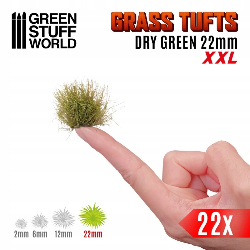 Grass Tufts - 22mm self-adhesive - XXL Dry Green System Inne systemy