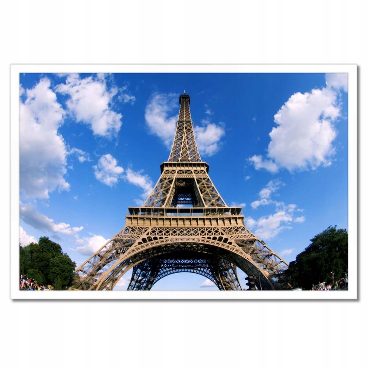 Plakáty v rámu 60x40 Eiffelova věž s nebem