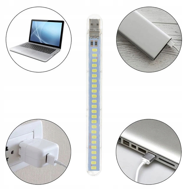 Lampka USB 5V 24 x LED Zimny SMD USB do PowerBank Kod producenta 5V USB 24LED