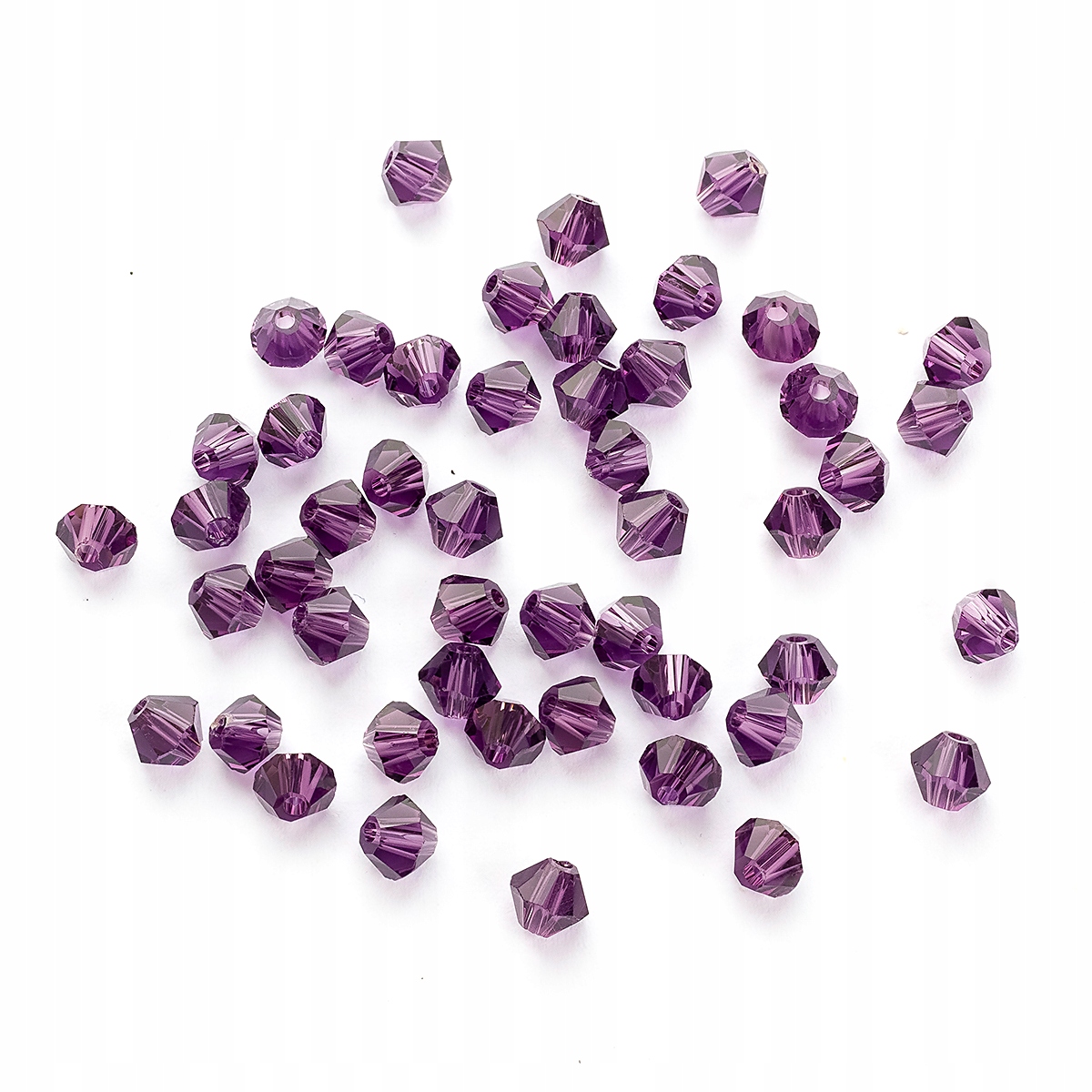 Koraliki Szklane Sztuczny Kryształ 4.5x4mm 50szt