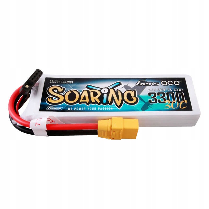 Gens Ace Akumulator Lipo G-tech Soaring 3300MAH 11.1V 30C 3S1P Do Dronów