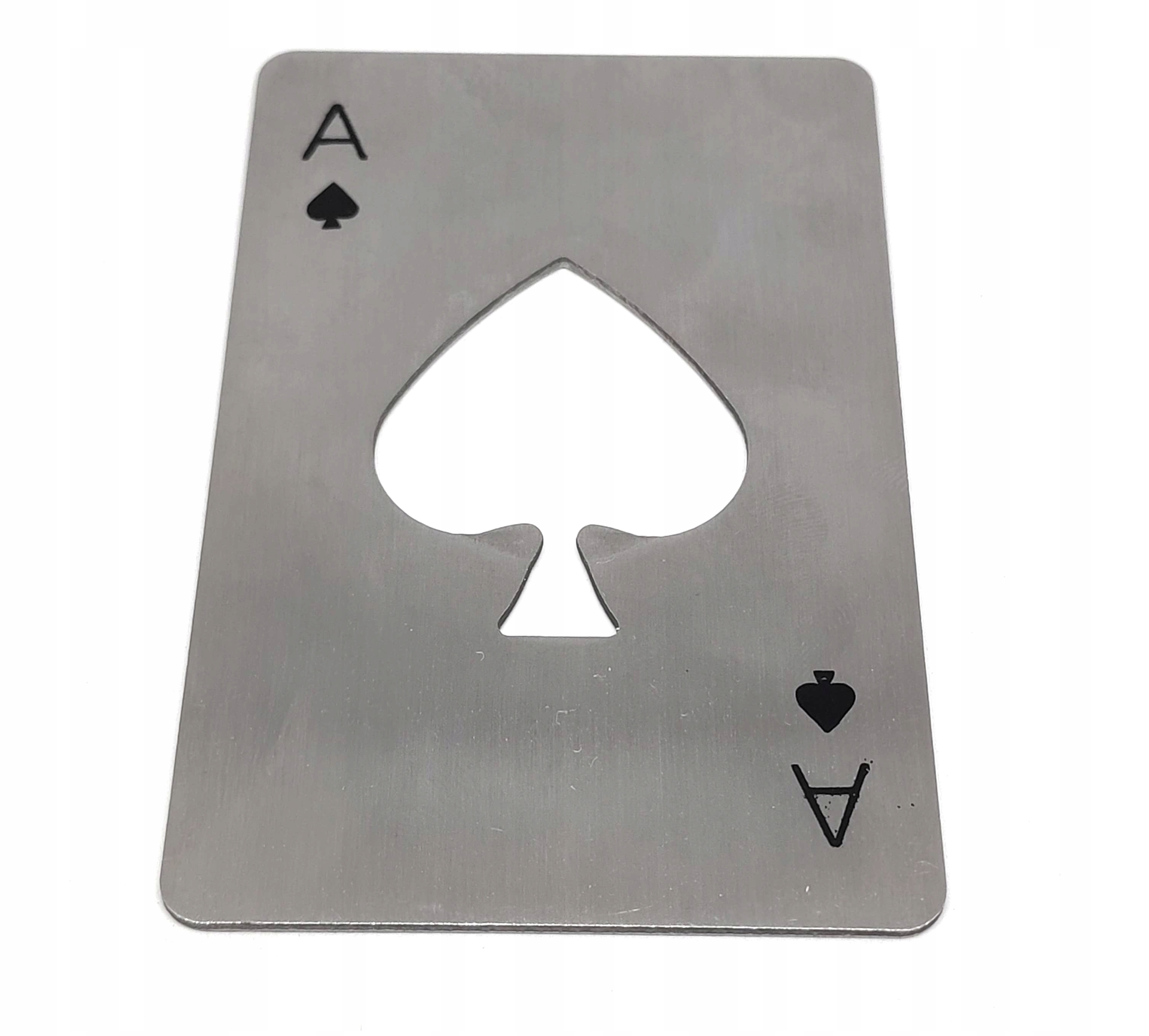 MOCNY METALOWY OTWIERACZ DO BUTELEK KAPSLI PORTFELA KARTA AS PIK PREZENT Marka bez marki