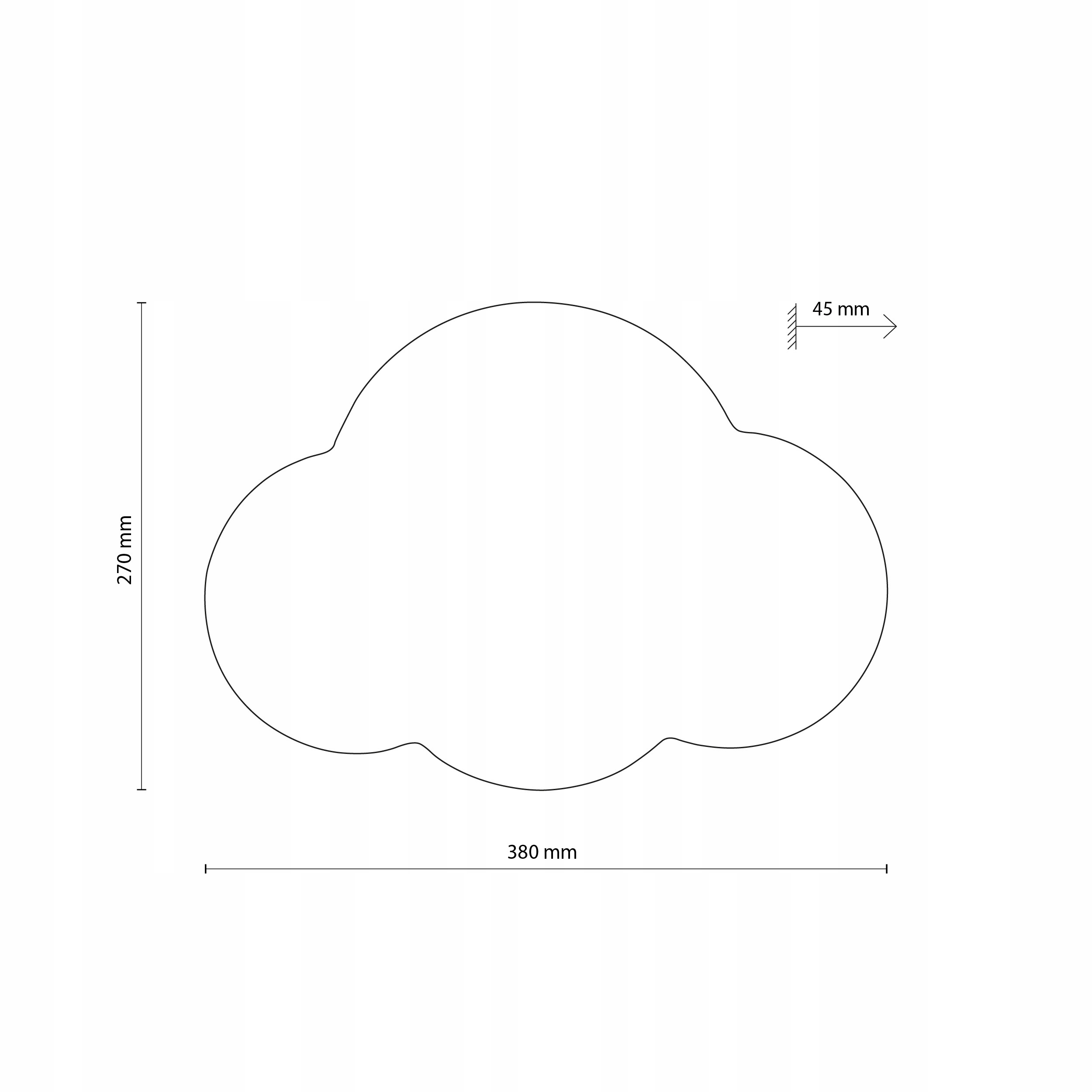 KINKIET LAMPA ŚCIENNA TK LIGHTING CLOUD 4967 KSZTAŁT CHMURKA RÓŻOWY Kod producenta 4967