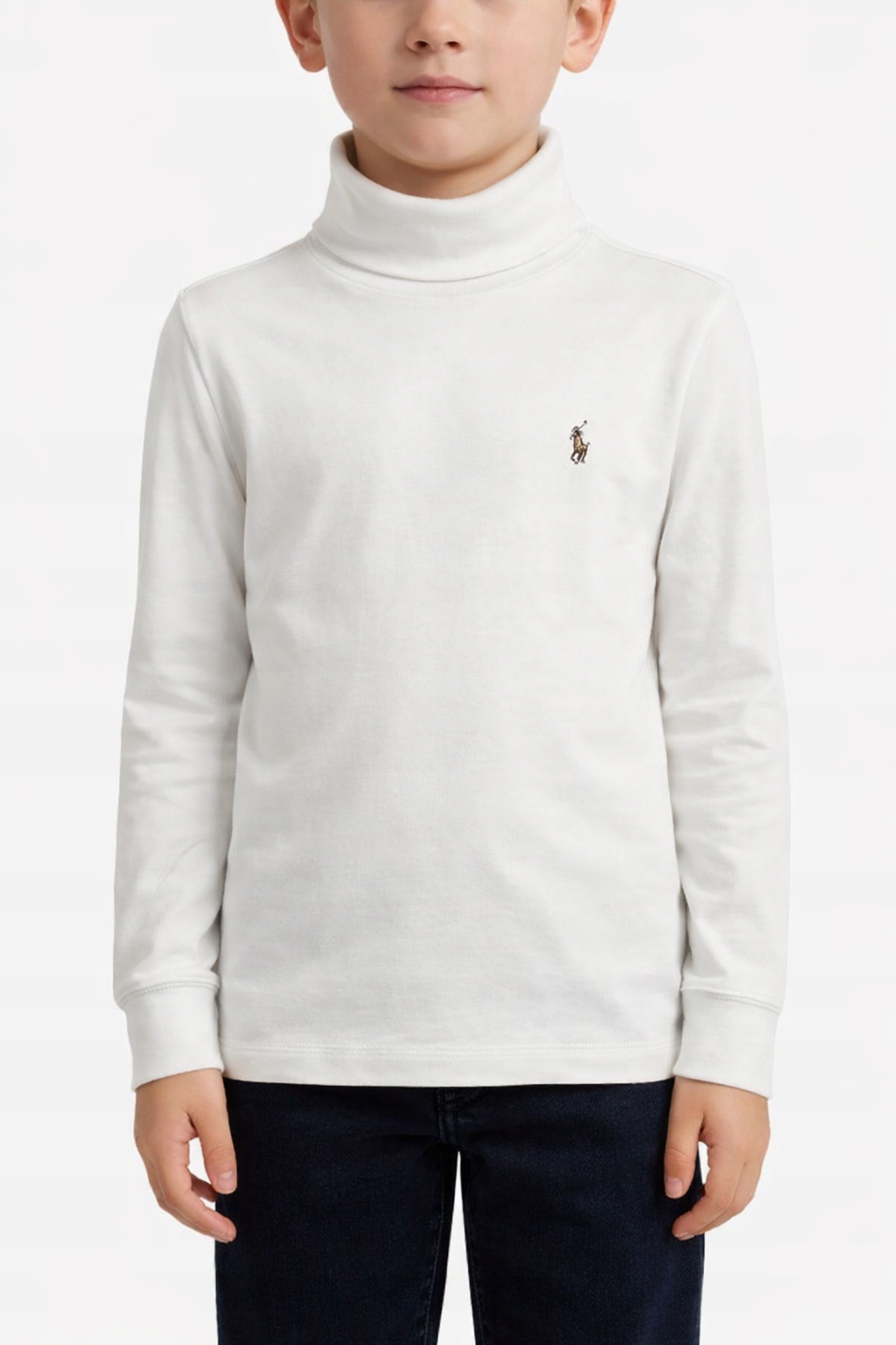 POLO RALP LAUREN GOLF CHŁOPIĘCY BIAŁY Z LOGO 150-155 1I3B