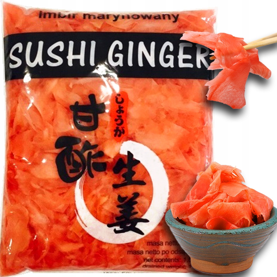 

Imbir Marynowany najlepszy do Sushi Różowy 1,5kg