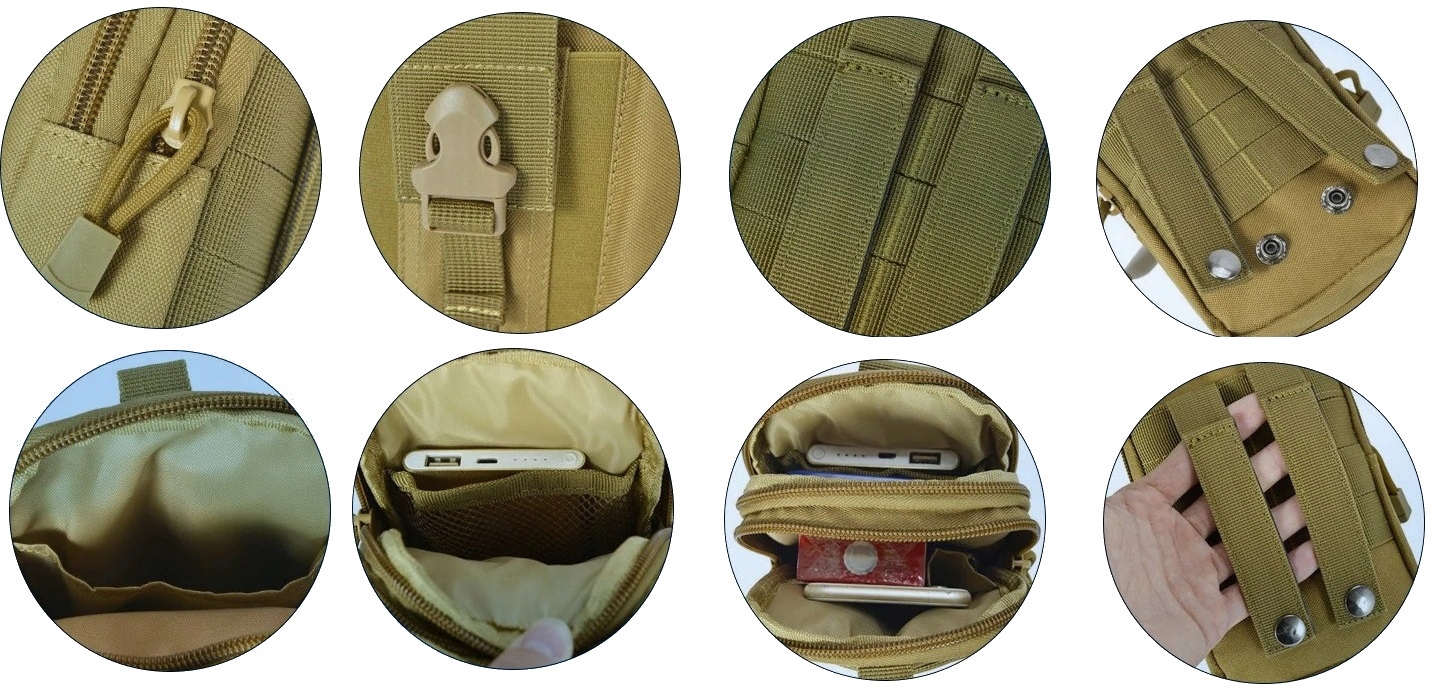 SASZETKA MĘSKA NERKA BIODRÓWKA WOJSKOWA DO PASA Typ saszetka