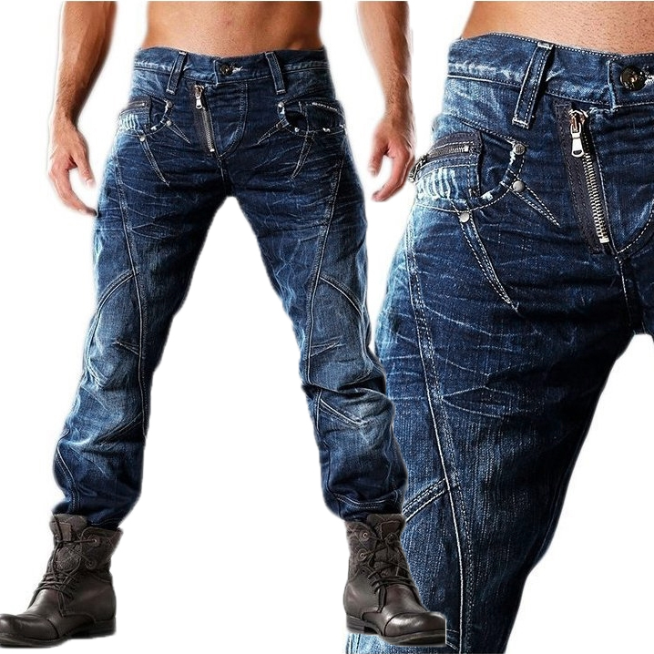 

Cipo Baxx Spodnie Jeansy Męskie Western Zamek
