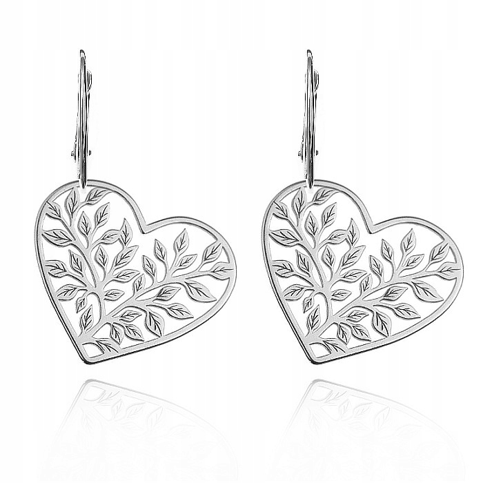 

Srebrne Kolczyki Serce Drzewo Życia srebro 925