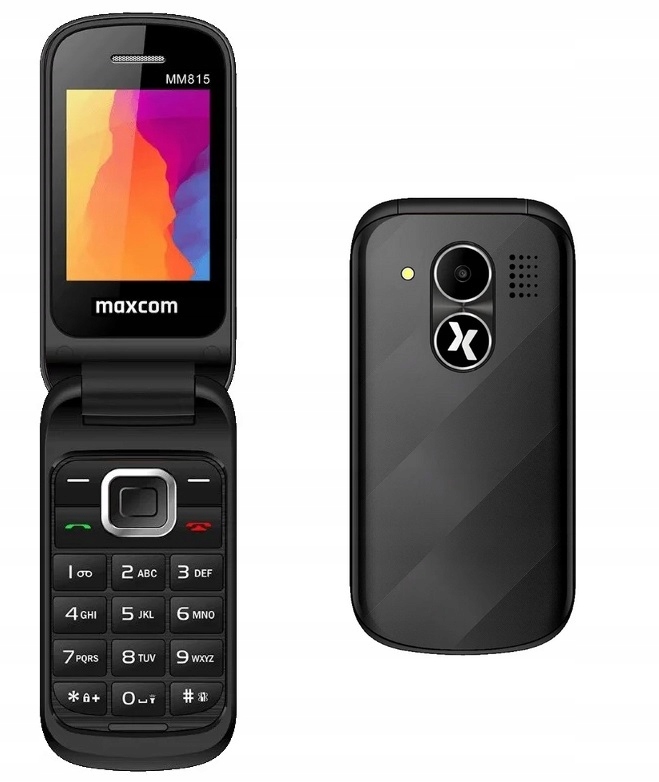 Telefon Komórkowy Dla Seniora Maxcom Z Klapką Sos Ice Radio Latarka