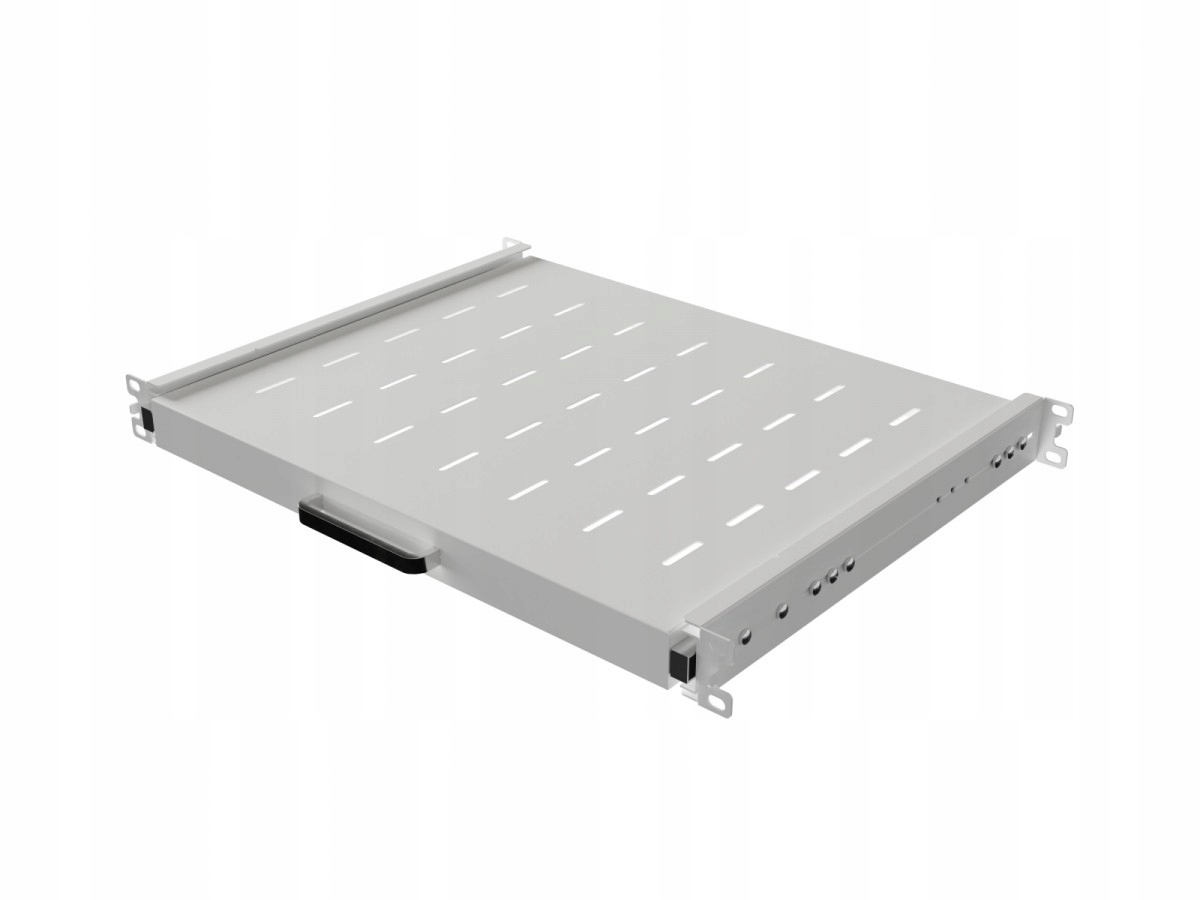 Lanberg Półka wysuwana do szaf rack 19 cali 350mm szara