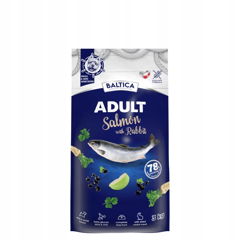 Baltica Adult Losos s králíkem Xs/s 3 kg