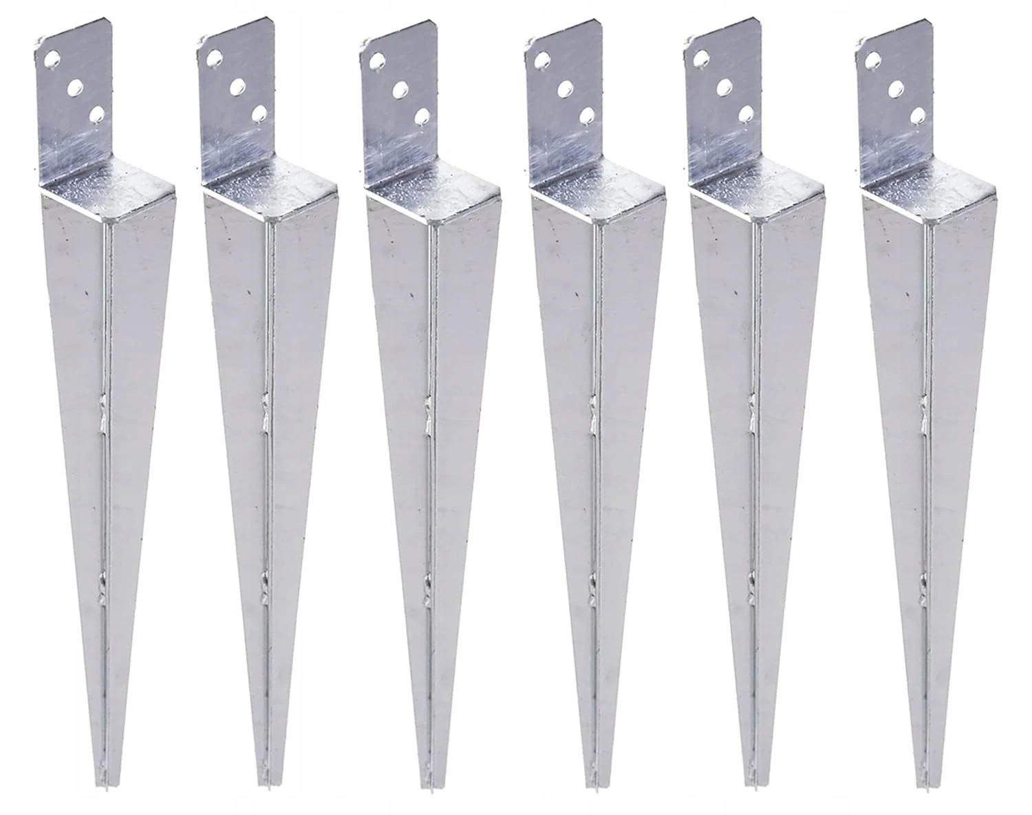 Aqbau základna sloupku kotva podpěra Set 60×600 mm zapichovací pouzdro pozink 6ks