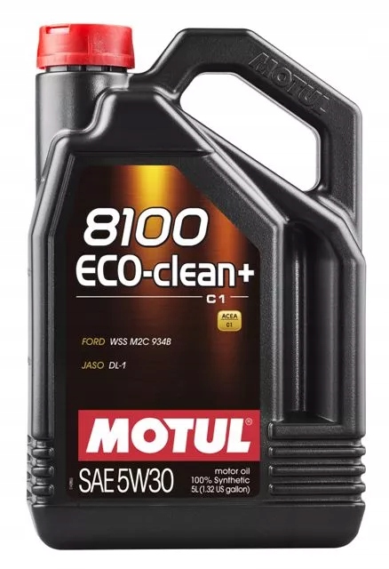 Motul 8100 Eco-clean+ 5W-30 Ford Jaguar Mazda motorový olej 5L