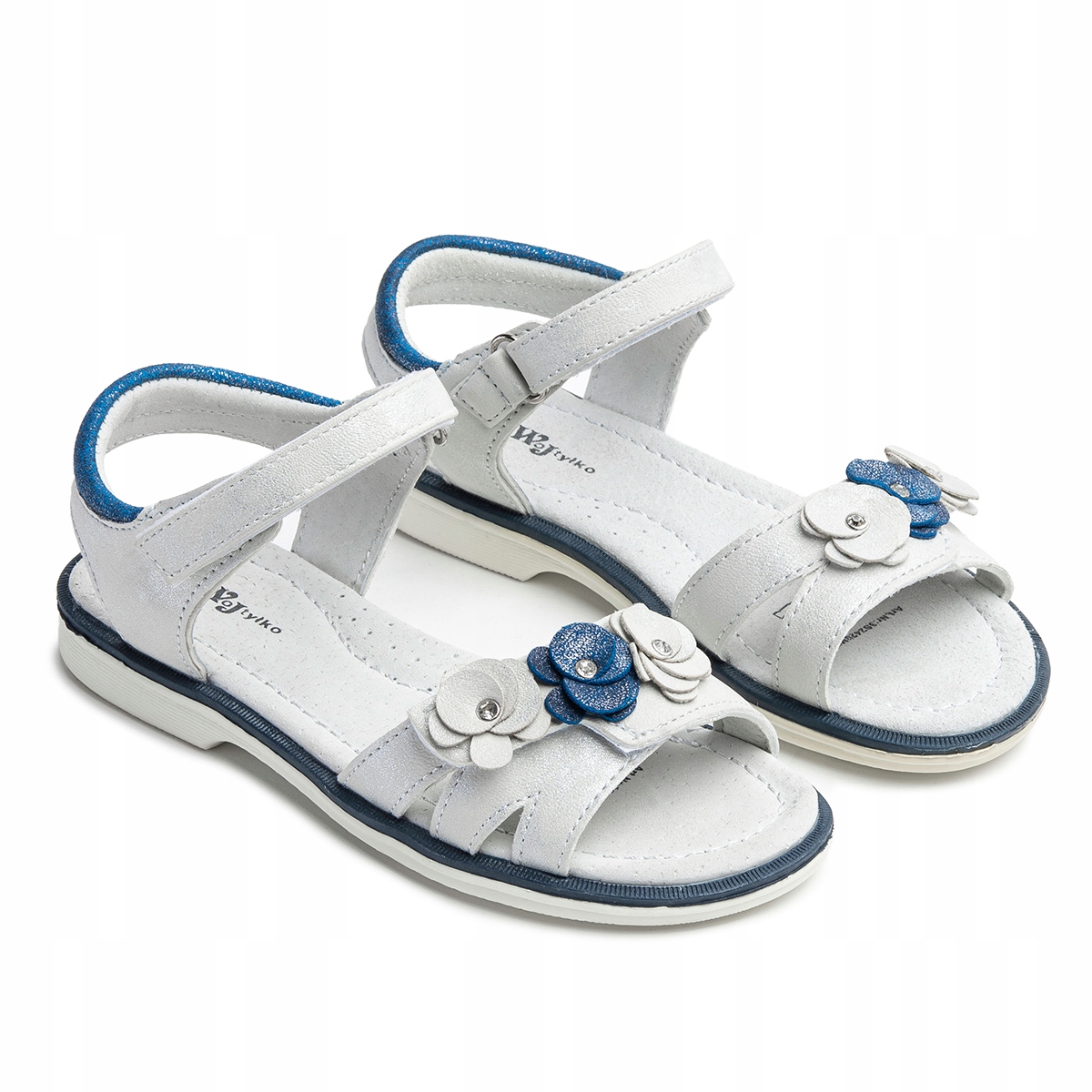 

Sandały wkł.SKÓRA na rzep modne lekkie Wojtyłko