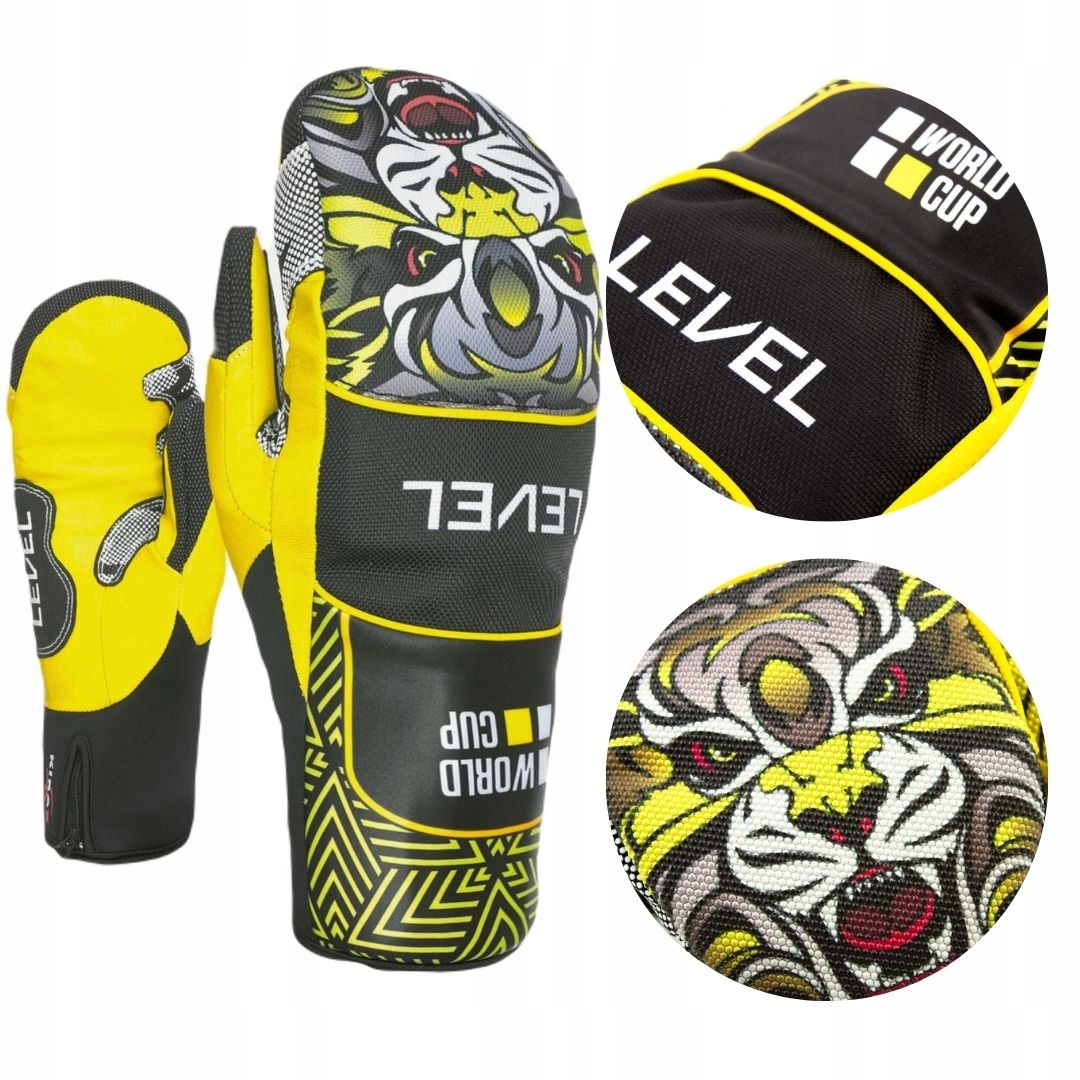 Rękawice Level Race Speed Mitt męskie narciarskie zimowe skóra r. M/L