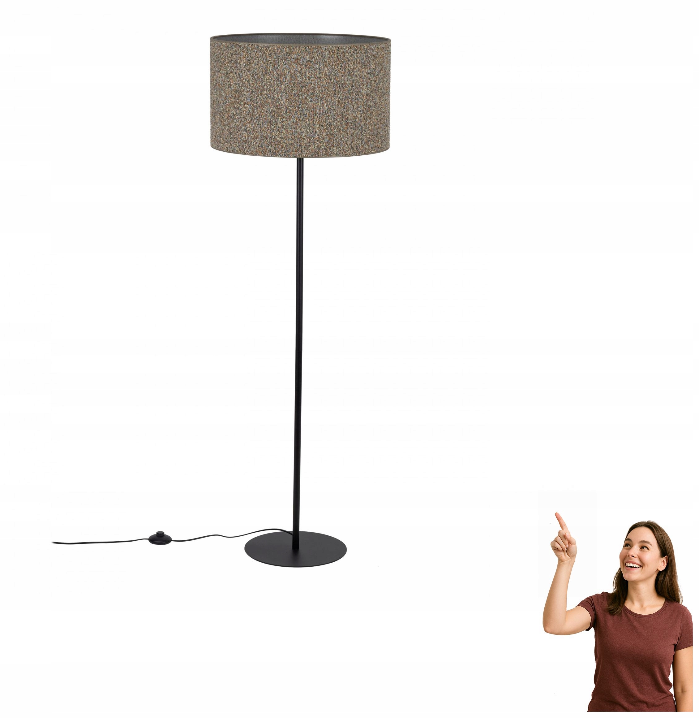 Podlahová lampa Vellum Black 16167 Tk Lighting