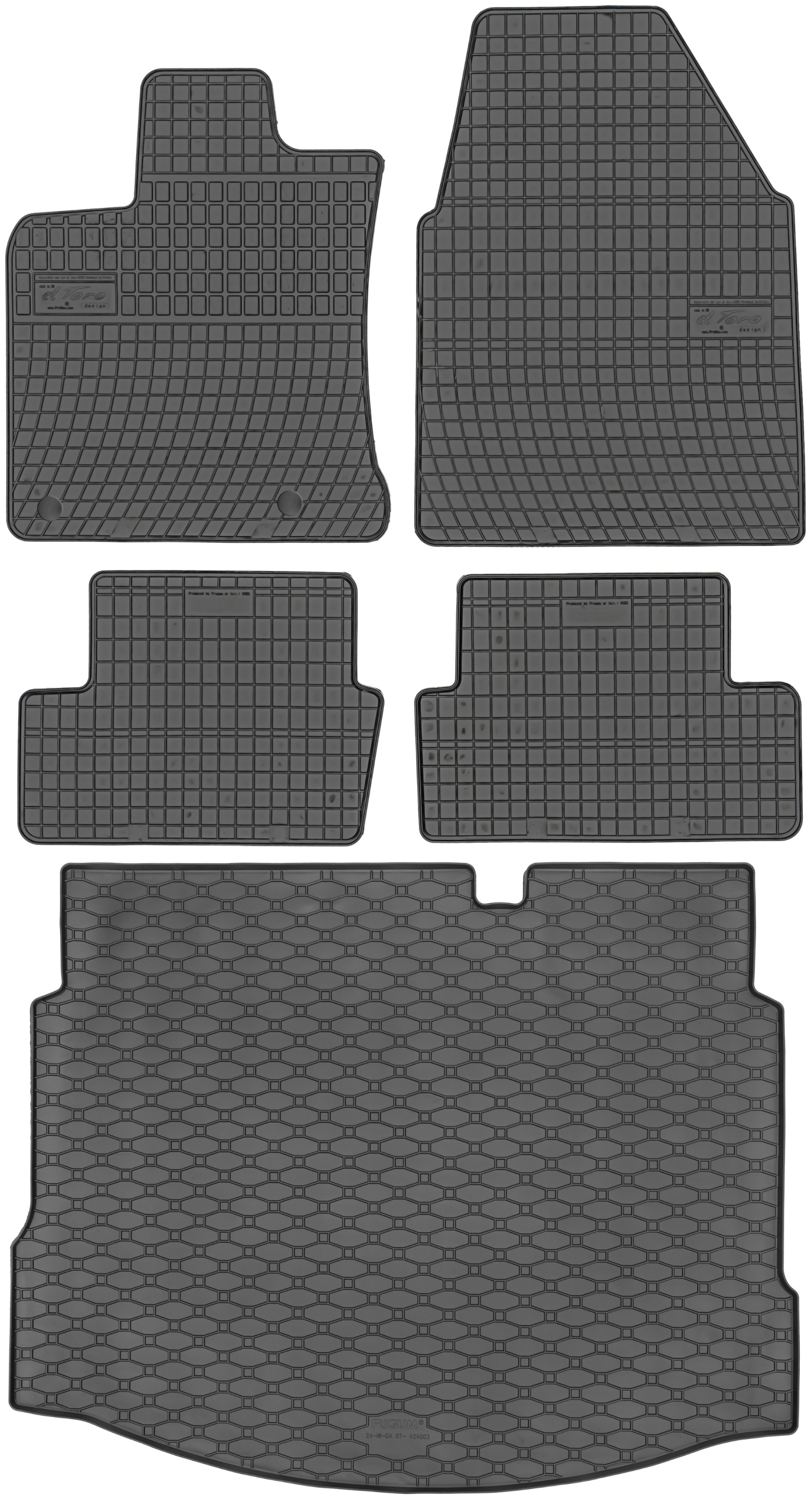 Nissan Qashqai I Crossover 2007-2013 Sada rohoží koberčeky