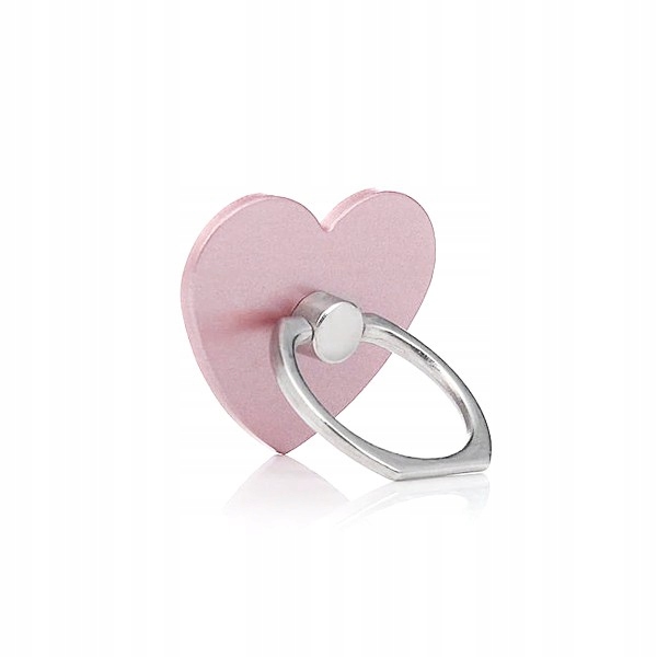 UCHWYT RING HOLDER NA TELEFON SERCE RÓŻOWE PIERŚCIEŃ PALEC STOJAK PODSTAWKA