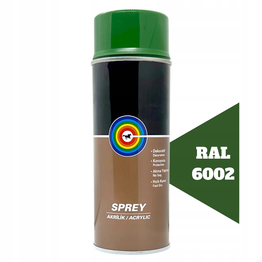 Lakier Akrylowy Spray Ral 6002 Zielony Liściasty Połysk 400ML
