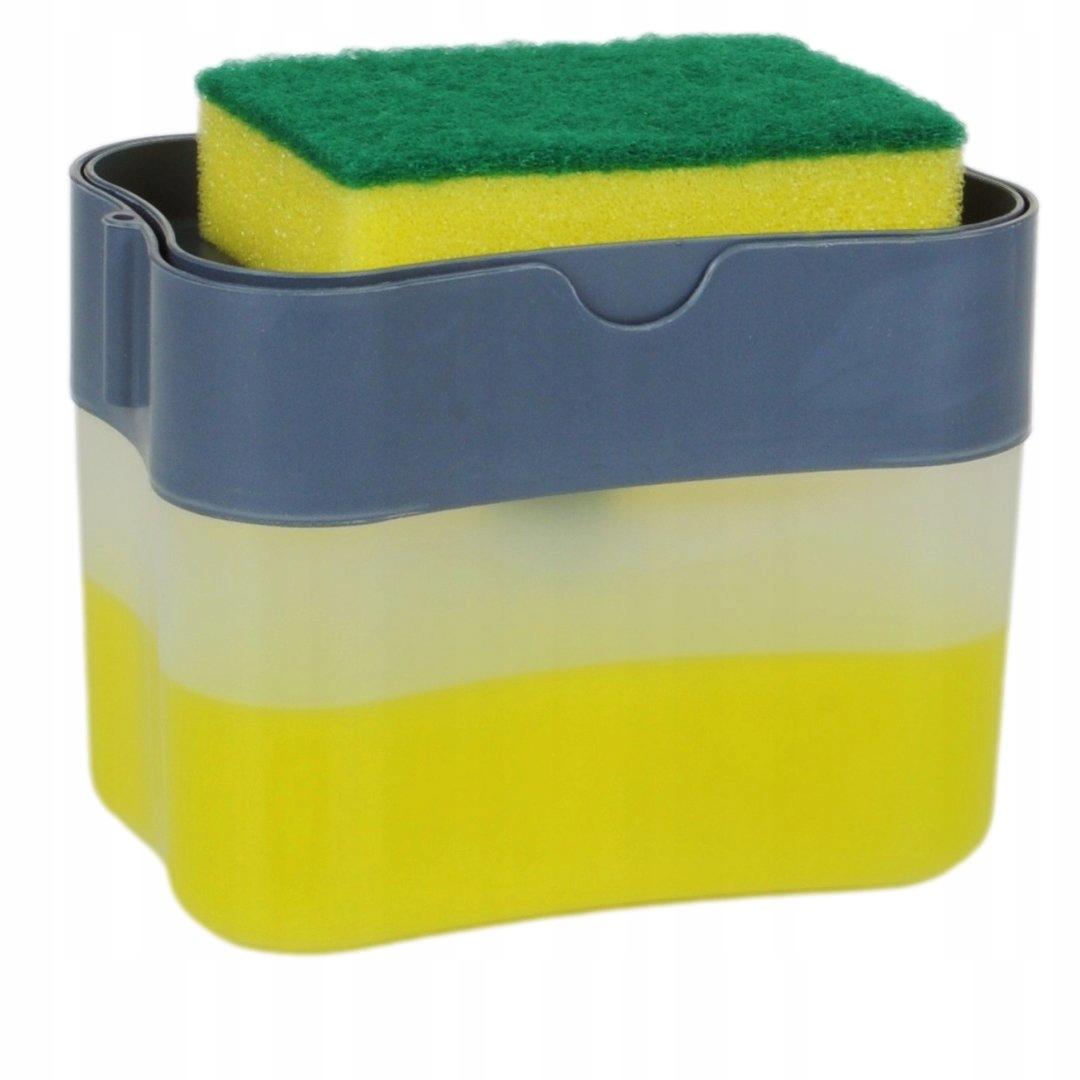 DOZOWNIK NA PŁYN DO MYCIA NACZYŃ POJEMNIK GĄBKA