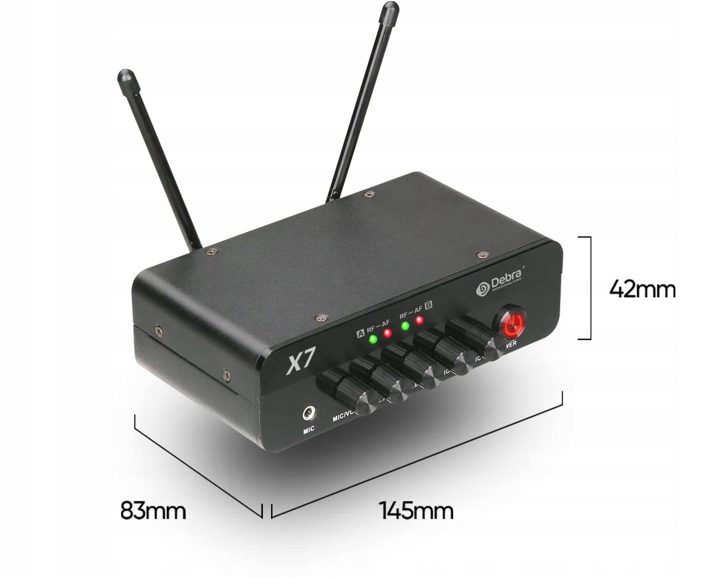 Zestaw mikrofonów bezprzewodowych Debra Pro X7 Typ mikrofonu do ręki