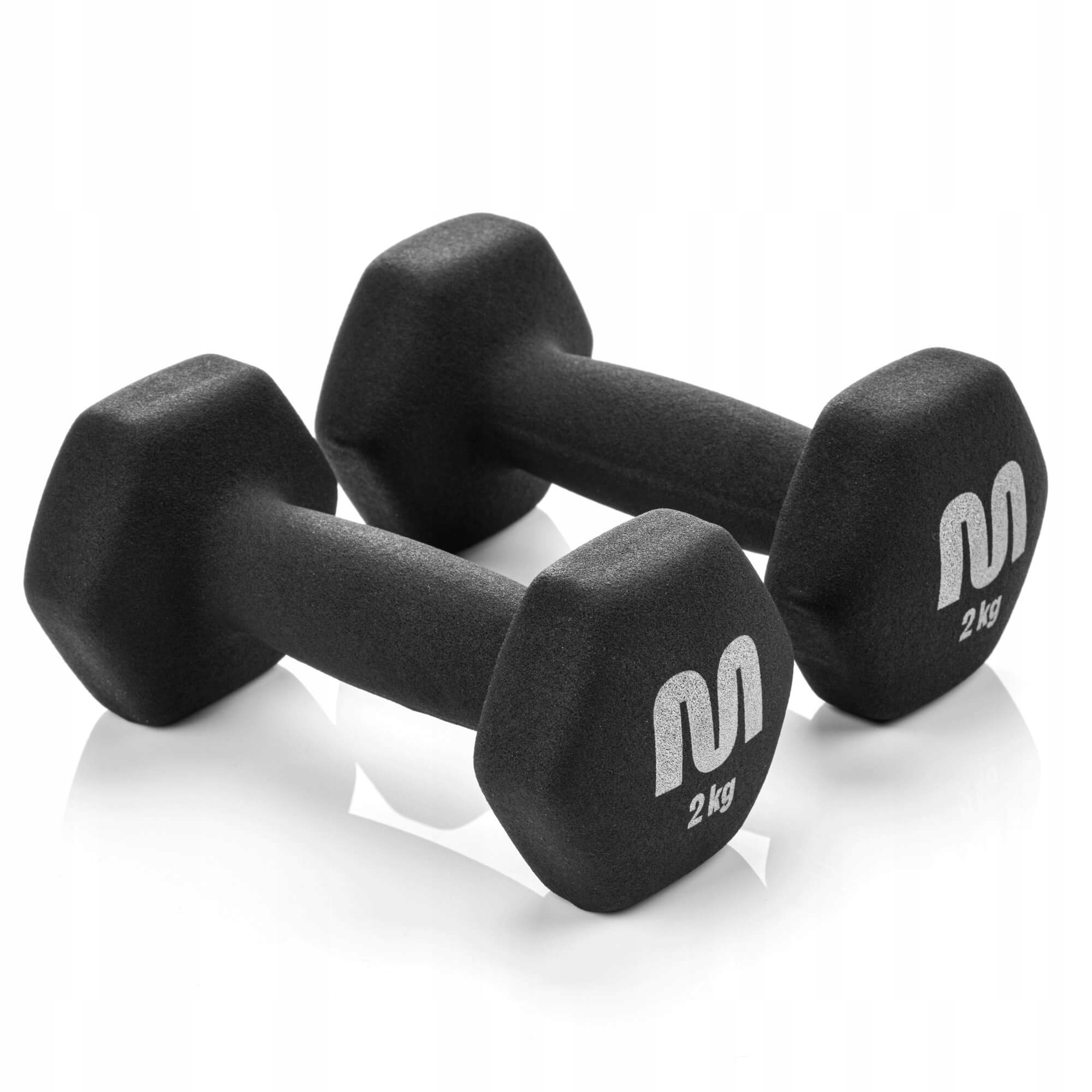 Hantelki Hantle Ciężarki Zestaw Hantli Żeliwnych 2x2kg Fitness Siłownia