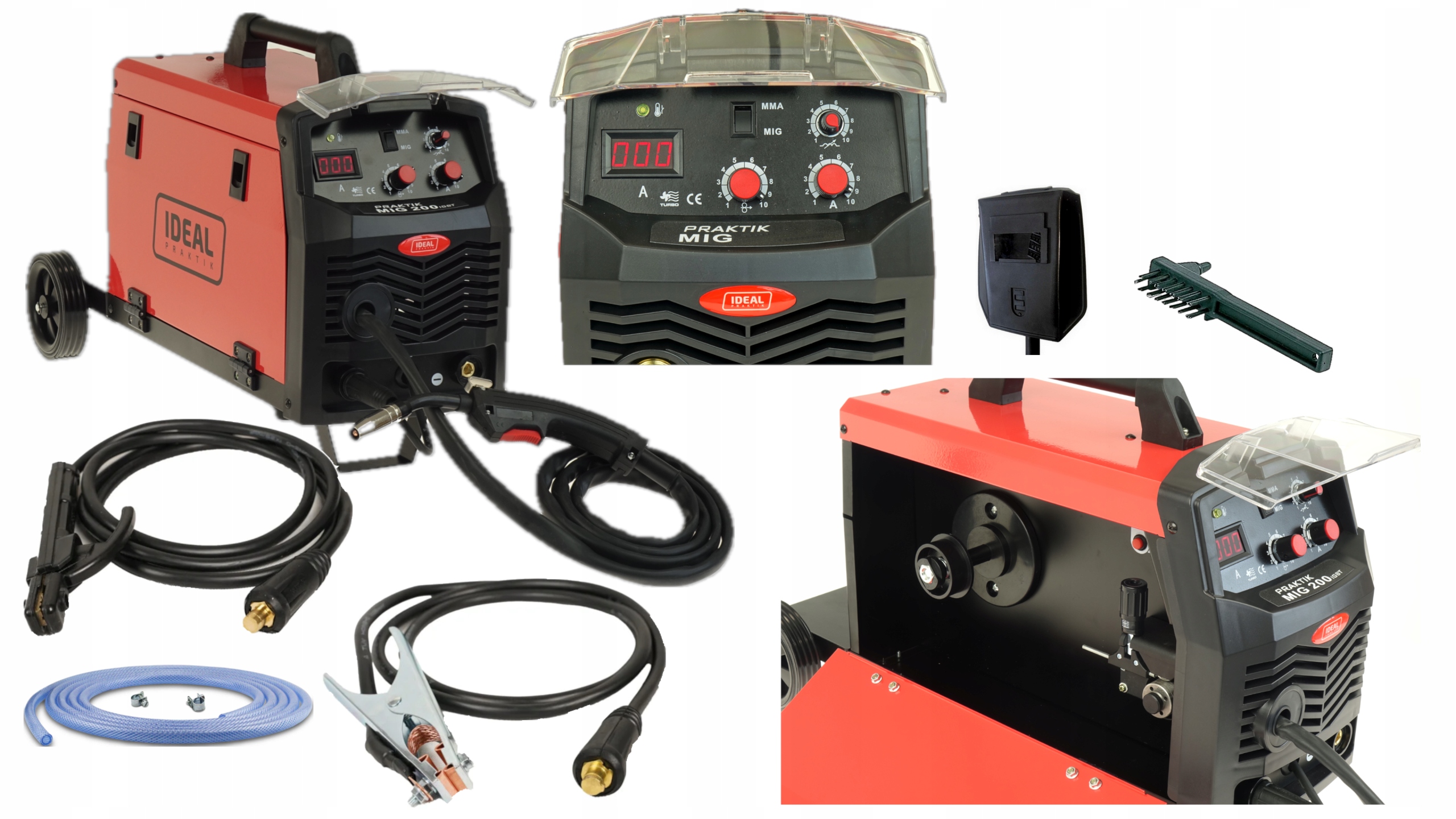 Spawarka Migomat Mig Mag Mma 200A Igbt 230v Ideal Praktik Mig 200