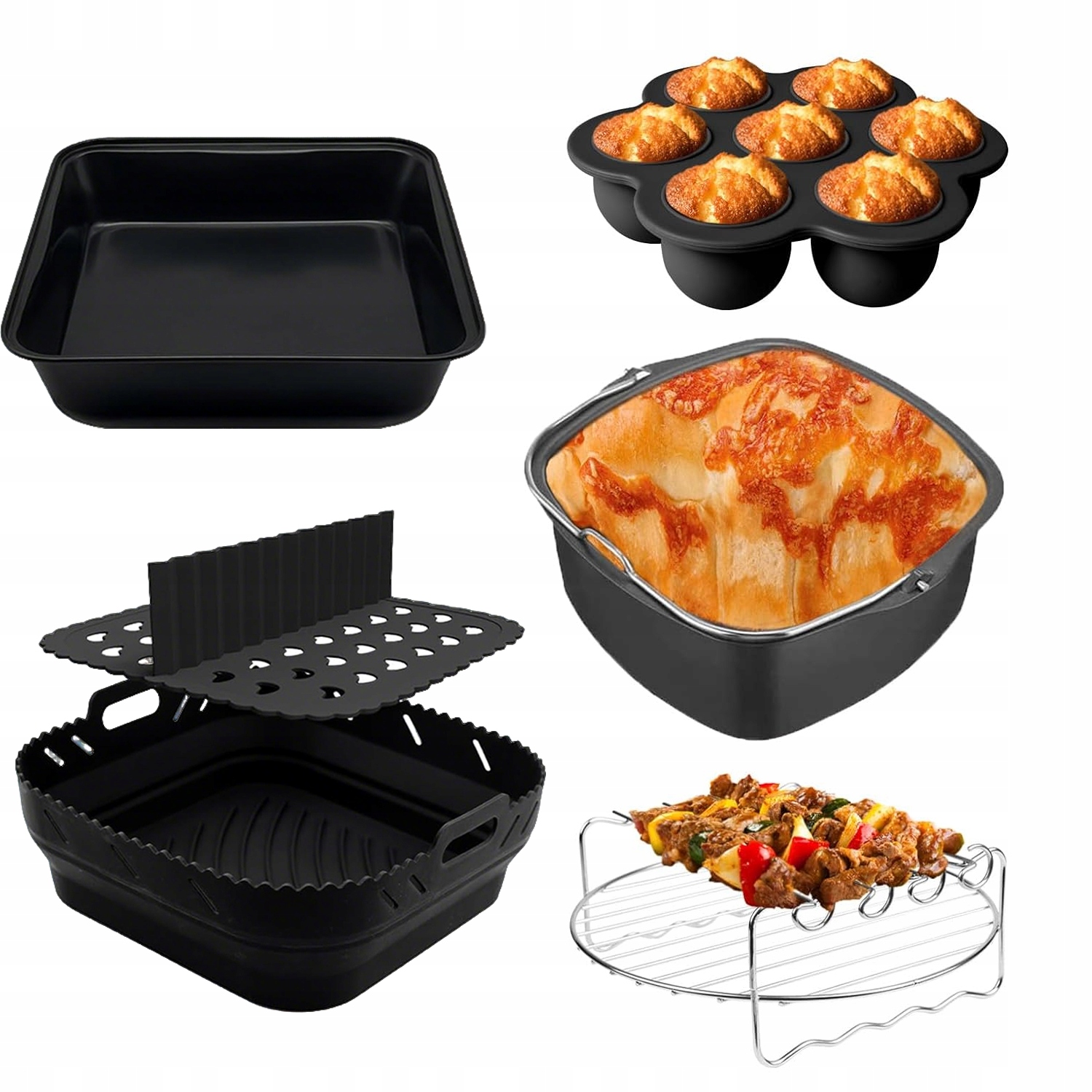 Zestaw Akcesoria Do Frytownicy Tefal Cosori 11 Sztuk Elementów XXL