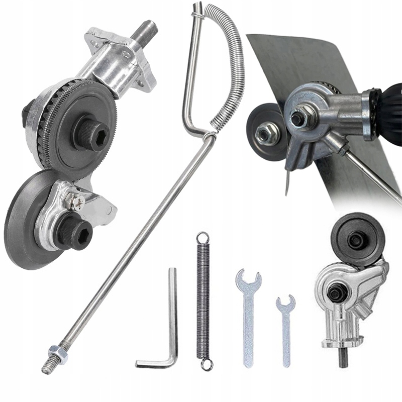 PRZYSTAWKA ADAPTER NOŻYCE DO CIĘCIA BLACHY NA WIERTARKĘ BLACH WIERTARKI