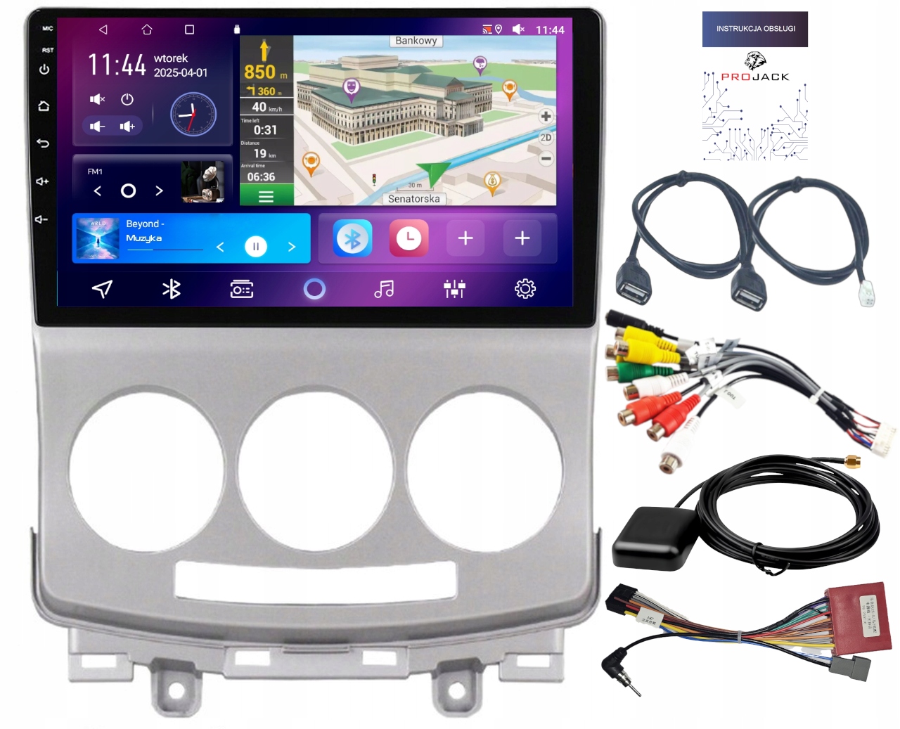 Autorádio Carplay Mazda 5 2005-2010 Bt Wifi Bt Android 4GB 64GB