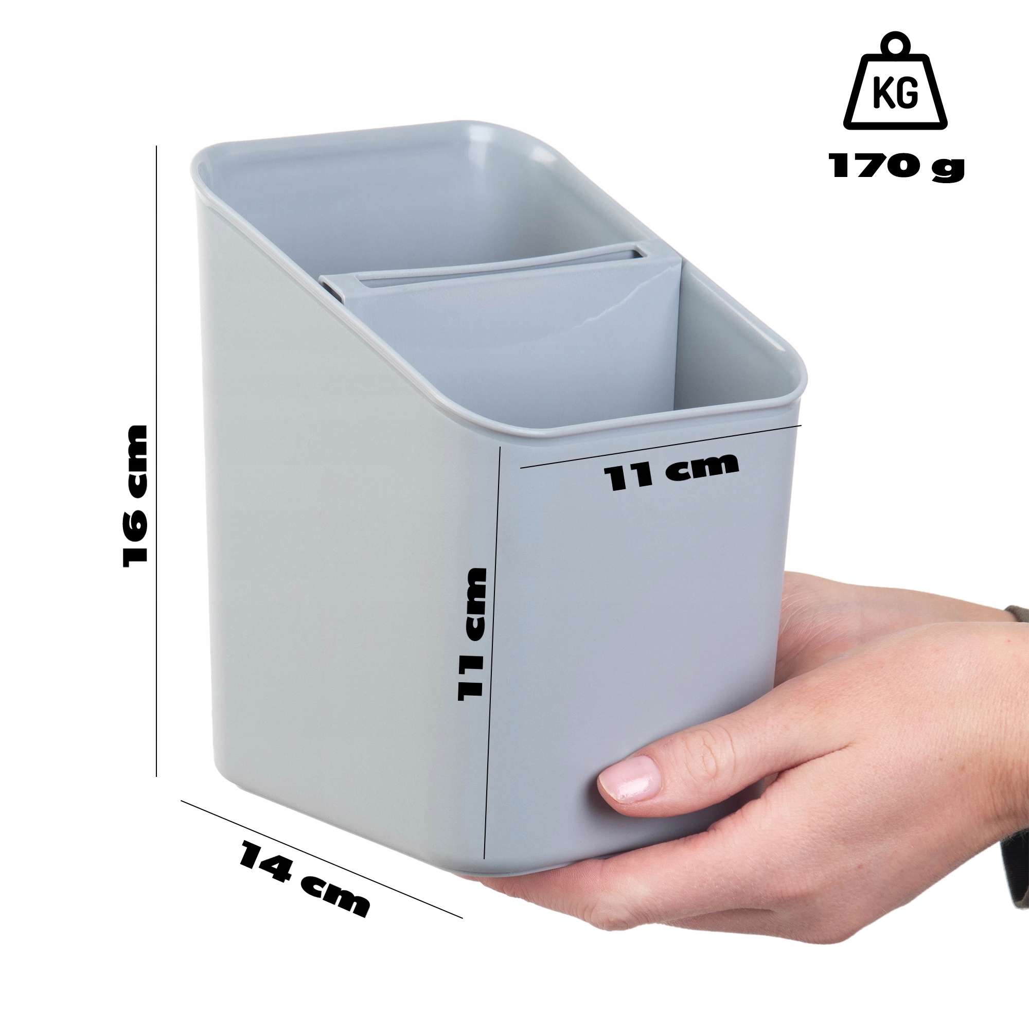 OCIEKACZ NA SZTUĆCE SZUSZARKA ORGANIZER POJEMNIK PLASTIKOWY POPIEL Kod producenta K9465