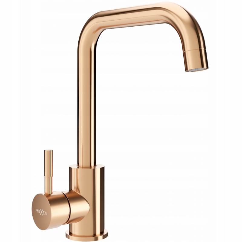 Mexen Modena kuchyňská baterie, Zlatorůžová