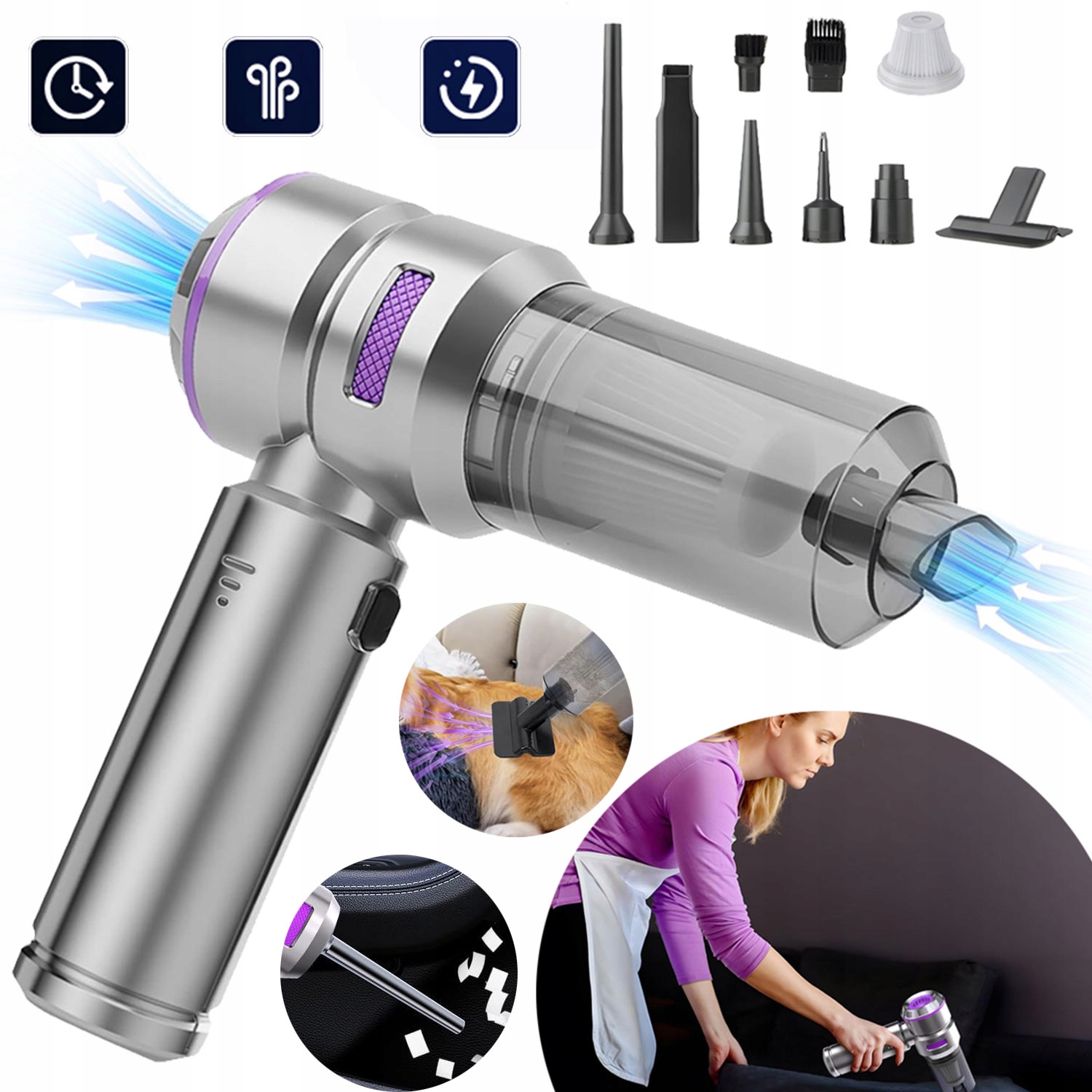 Vysavač Do Auta S Vysokým Výkonem 22000 Pa