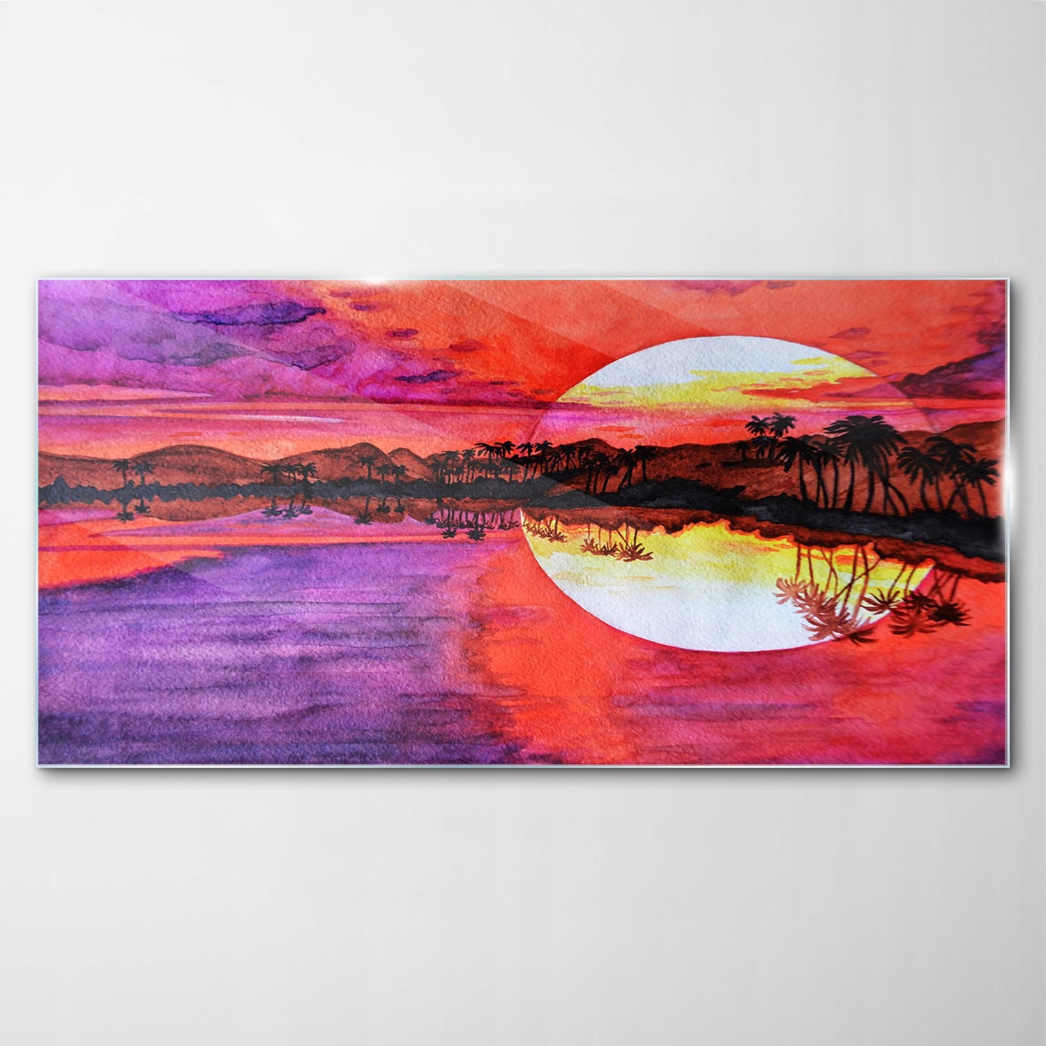 

Hartowany Obraz Szklany Morze Wschód Słońca 140x70