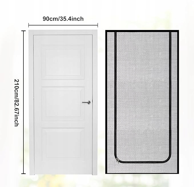 Levně Síť na dveře pro kočky pro domácí zvířata na balkon, ochrana dveří 90x210